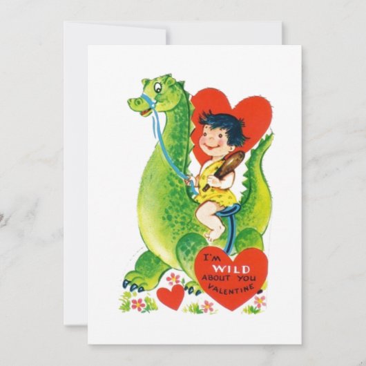 Valentijn's Day Dragon Feestdagenkaart (Voorkant)