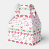 Valentijn's Day Fair Isle Geïnspireerd Roze en Gro Bedankdoosjes (Voorkant Zijde)