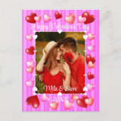 Valentijn's Day Hearts Briefkaart (Voorkant)