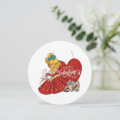 Valentijn's Day Meisje Feestdagenkaart (Staand voorkant)