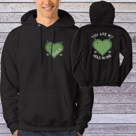 Valentijn's Day Monogrammed Initialen Golfkoppels Hoodie