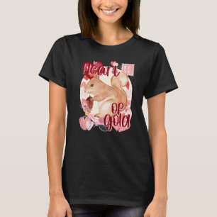 Valentijns Eekhoorn Eenvoudig Aquarel Zuidelijke K T-shirt