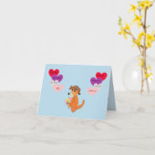 Valentijns G Kaart : Liefde is een Ijsje (Gele Bloem)