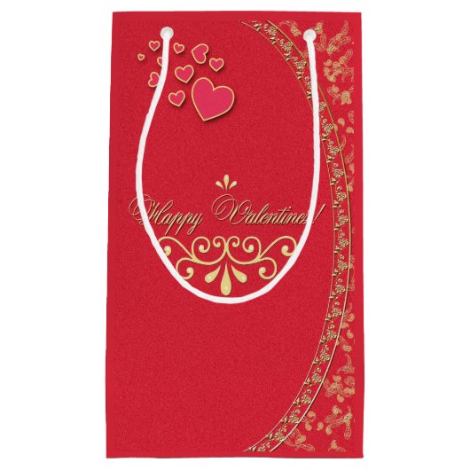 VALENTIJNS ~ Gift Bag Klein Cadeauzakje (Voorkant)