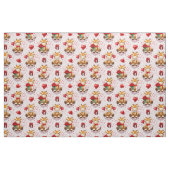 Valentijns Giraffe Patroon Stof (Fat Quarter)