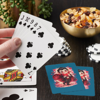 Valentijns grappige Dracula  Pokerkaarten