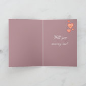 Valentijns huwelijksaanzoek kaart (Binnen)