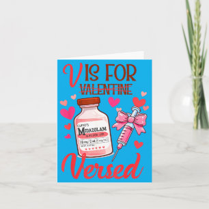 Valentijns Icu Rn Verpleegster Verpleging Medisch Kaart