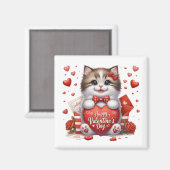Valentijns Kitty Magneet (Voorkant / Achterkant)