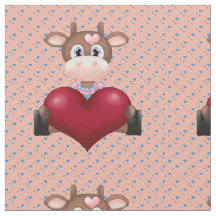 Valentijns Koe & Rood Hart Bruin