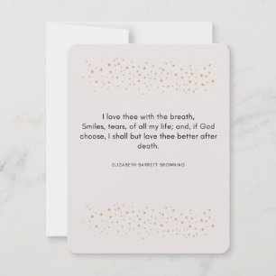 Valentijn's Love gedicht, Elizabeth Barrett Browni