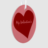 Valentijns Ornament Gepersonaliseerd liefdesOrname (voorkant)