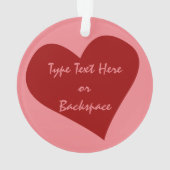 Valentijns Ornament Gepersonaliseerd liefdesOrname (achterkant)