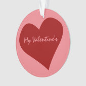 Valentijns Ornament Gepersonaliseerd liefdesOrname (voorkant)