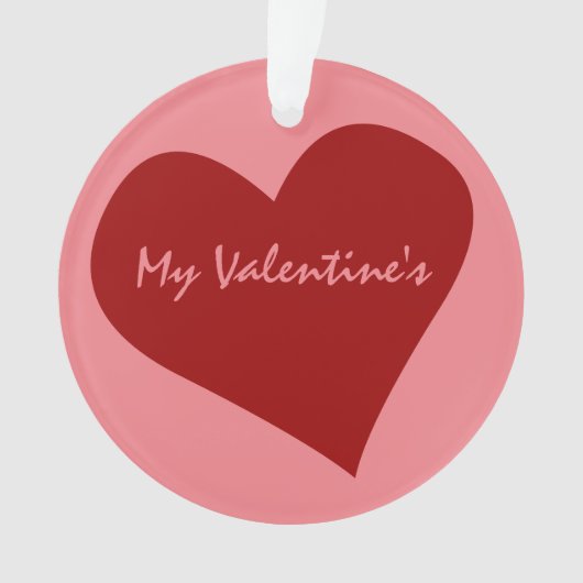 Valentijns Ornament Gepersonaliseerd liefdesOrname (voorkant)