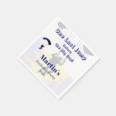 Valentijns parachutesprong feestelijke avontuurlij servet (Hoek)