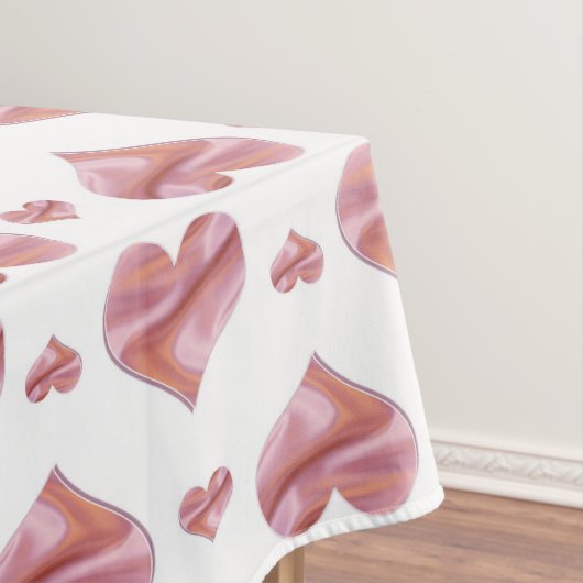 Valentijns patroon met hart . tafelkleed (Voorbeeld)