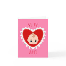 Valentijns retro vintage babypop