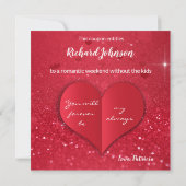 Valentijns rood papier — Heart Glitter — Coupon-ka Feestdagenkaart (Achterkant)