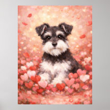 Valentijns-Schnauzer met Hartjes