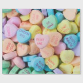 Valentijns snoep gesprekspartner cadeaupapier (Vlak)