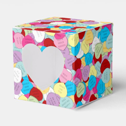 Valentijns Snoep Harten-Harten Ventilator Doos Bedankdoosjes (Voorkant Zijde)
