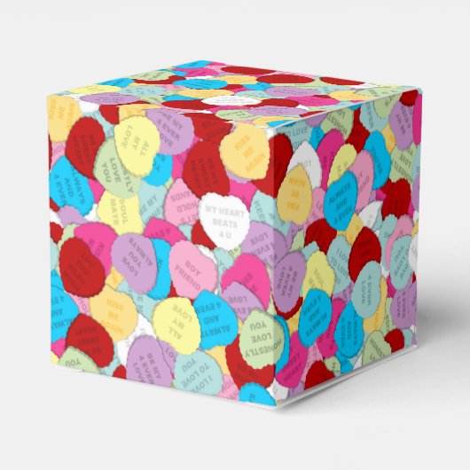 Valentijns Snoep Harten-Harten Ventilator Doos Bedankdoosjes (Achterkant)