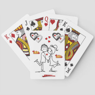 Valentijns speelkaartspel speelkaarten