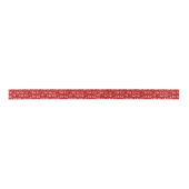 Valentijns thema Rood Wit Ik hou van je Patroon Lint (Voorkant)