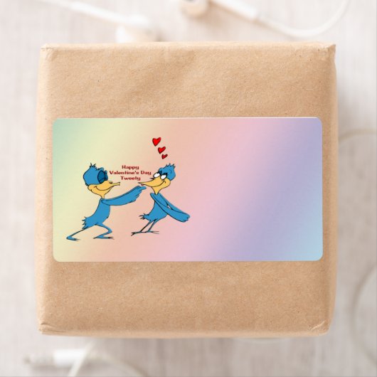 Valentijns Tortelduifjes Verzendlabel (Insitu)