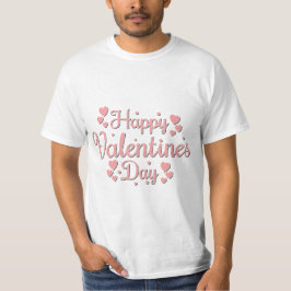 Valentijns typografie uitspraken t-shirt