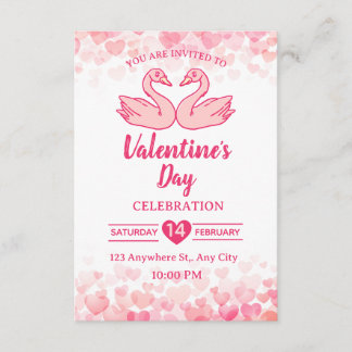 Valentijns uitnodigingskaart kaart