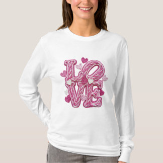 Valentijns valse latchhaak - Liefde T-shirt