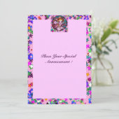 VALENTIJNS VENETIAANS MASKERBAL KAART (Staand voorkant)