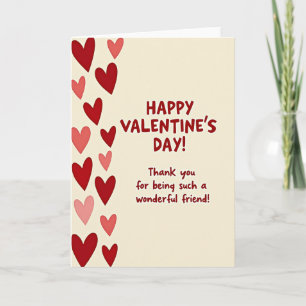 Valentijns Vriend Bedankt Kaart
