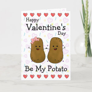 Valentijnsaardappel Persoonlijk Feestdagen Kaart