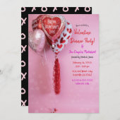 Valentijnsballonnen Dinner Party Evenement of Verj Kaart (Voorkant / Achterkant)