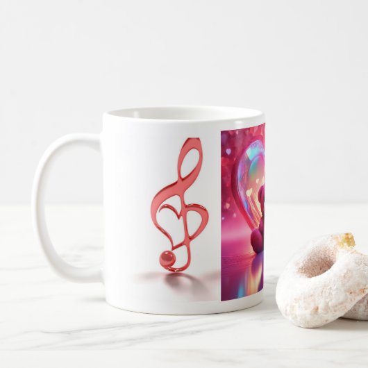 Valentijnsbeker Koffiemok (Met donut)