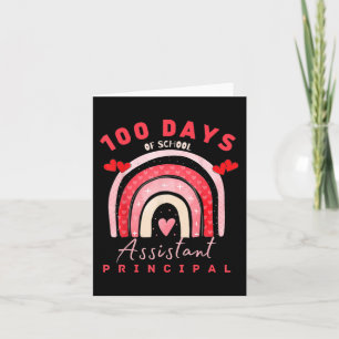 Valentijnsdag 100 dagen school assistent-directeur kaart