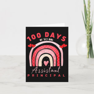 Valentijnsdag 100 dagen school Instant schoolhoofd Kaart