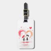 Valentijnsdag 2025 bagagelabel (Voorkant verticaal)