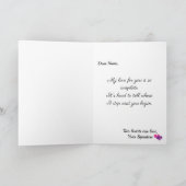 Valentijnsdag 2 Harten 1 Liefde Couple's Pretty Kaart (Binnen)