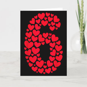 Valentijnsdag 67 Gevuld Met Hart Grappig Zes Zeven Kaart
