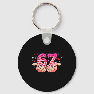 Valentijnsdag 67 Harten Zes Zeven Meme Liefde Scha Sleutelhanger