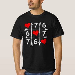 Valentijnsdag 67 Zes Zeven Meme Liefde 6 7 Hart T-shirt