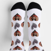 Valentijnsdag Aangepaste Hart Foto Gezicht Sokken (Top)