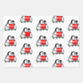 Valentijnsdag aangepaste tekst rode harten Cute Cu Inpakpapier Vel (Voorkant 2)