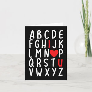 Valentijnsdag Abc Ik Hou Van Jou Hart Leraar Cadea Kaart