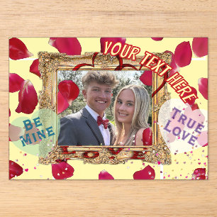 Valentijnsdag Acryl Uitnodigingen