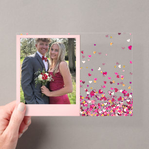 Valentijnsdag Acryl Uitnodigingen